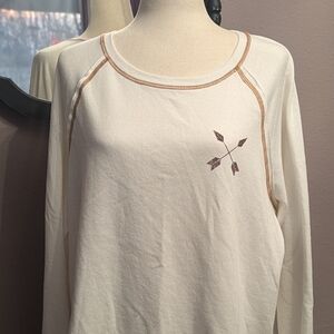 Women's Cream Long Sleeve Top